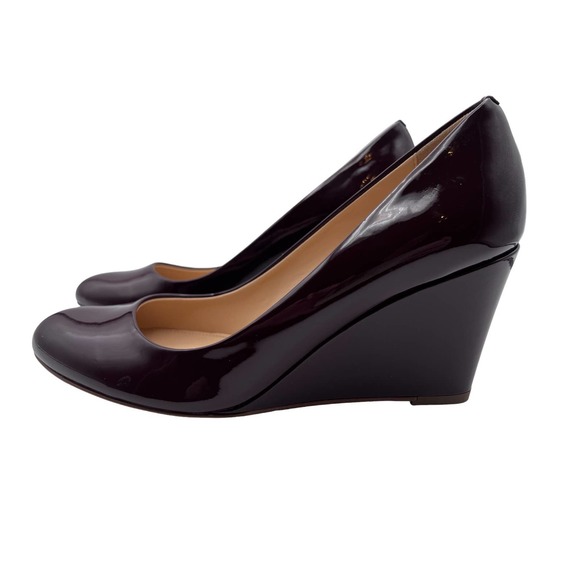 NWOT! J.Crew Patent Leather Almond Toe Wedges. Size 8 made in Italy - Picture 2 of 8